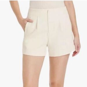 A New Day Women's High-Rise Tailored Shorts - Cream (8)